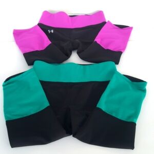 UNDER ARMOUR (Lot of 2) Compression Heat Gear Cropped Leggings (SM/P)